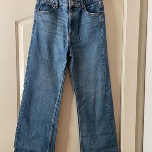 Medium rise, Zara Dark Wash Denim Jeans